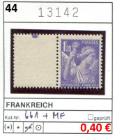 Frankreich 1944 - France 1944 - Michel 661 - ** Mnh Neuf Postfris - 1939-44 Iris