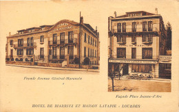 65-LOURDES- HÔTEL DE BIARRITZ ET MAISON LATAPIE - Lourdes