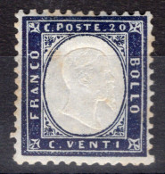 Regno D'Italia (1862) - 20 Centesimi Indaco ** - Neufs