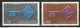 Frans Andorra  Europa Cept 1968 Postfris - 1968