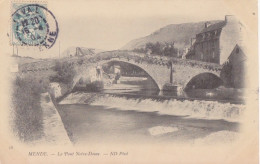 F CP "Mende - Le Pont Notre Dame" Obl. Laval Le 16/4/04 Sur 5c Blanc N° 111 (Tarif De Septembre 1903) - 1900-29 Blanc