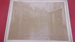 Photo Ancienne Snapshot - LIGNIERES 18 INONDATIONS COMMERCE DUPLAIX BALAIRE - Other & Unclassified