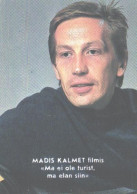 Pocket Calendar, Estonian Actor Madis Kalmet, 1989 - Small : 1981-90