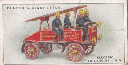 Fire Fighting Appliances 1929 - Players Cigarette Cards - 34 Electric Fire Engine 1910 - Player's