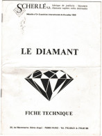 Carnet 12 Pages, Fiche Technique Le Diamant, Scherlé - Andere Plannen