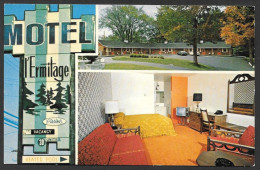 Sherbrooke  Québec - Motel L'ermitage - Lise Et Roméo Vos Hôtes - Carte N'a Pas Voyagée - Uncirculated - Par W. Schermer - Sherbrooke