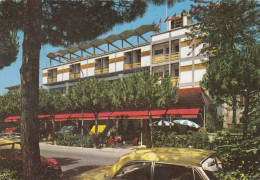 CARTOLINA  CESENATICO,CESENA,EMILIA ROMAGNA-RIVIERA ADRIATICA-HOTEL RISTORANTE "DA PINO"-SPIAGGIA,VACANZA,VIAGGIATA 1974 - Cesena