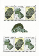 Slovakia 2018 Nature Protection Slovak Minerals Euchroite And Libethenite Block Mint - Blocchi & Foglietti