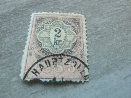 Autriche - Empire - Zwei  Kreuzer - 2 Kr - Dentelé - Multicolore - Oblitéré - Année 1883 - - Fiscaux