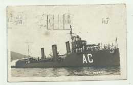 CACCIATORPEDINIERE R.C.T. ACERBI - FOTOGRAFICA  INVIATA DA LIVORNO NEL 1921 - NV FP - Warships