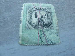 Autriche - Empire - Eoy  Krajczar - 1 Kr - Dentelé - Multicolore - Oblitéré - Année 1881 - - Revenue Stamps