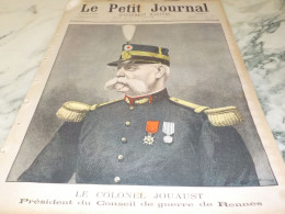 LE PETIT JOURNAL NUMERO 460  LE COLONEL JOUAUST  -  BERTILLON CONSEIL DE GUERRE DE RENNES 1899 - 1850 - 1899