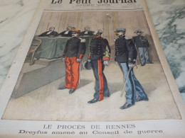LE PETIT JOURNAL NUMERO 457   DREYFUS A RENNES  -  CONSEIL DE GUERRE  1899 - 1850 - 1899