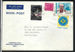 INDE P.A. Ca. 1970-80: LSC De Shillong Pour Lausanne (VD,Suisse) - Airmail