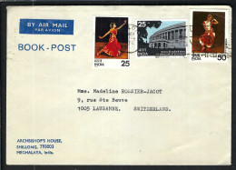 INDE P.A. Ca. 1970-80: LSC De Shillong Pour Lausanne (VD,Suisse) - Luftpost