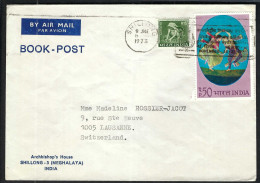 INDE P.A. Ca. 1970-80: LSC De Shillong Pour Lausanne (VD,Suisse) - Luchtpost