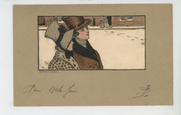 Illustrateur ETHEL PARKINSON - Jolie Carte Fantaisie Viennoise Couple Dans La Neige - M.M. VIENNE N°165 - Parkinson, Ethel
