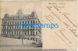 212134 URUGUAY MONTEVIDEO LA UNIVERSIDAD CIRCULATED TO ARGENTINA POSTAL POSTCARD - Uruguay