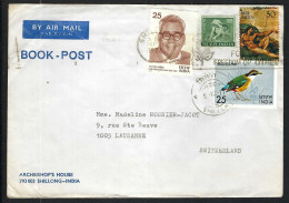 INDE P.A. Ca. 1970-80: LSC De Shillong Pour Lausanne (VD,Suisse) - Posta Aerea