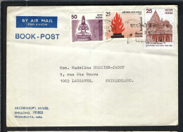 INDE P.A. Ca. 1970-80: LSC De Shillong Pour Lausanne (VD,Suisse) - Luchtpost