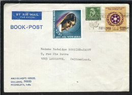 INDE P.A. Ca. 1970-80: LSC De Shillong Pour Lausanne (VD,Suisse) - Poste Aérienne