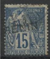 N° 6 Surcharge Au Type I COTE 40 €, 15ct Bleu - Oblitérés