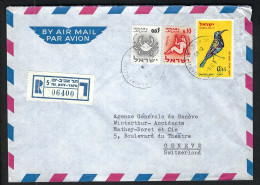 ISRAEL P.A. Ca. 1970-80: LSC REC. De Tel Aviv Pour Genève (GE,Suisse) - Luftpost