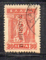 MONK533 - GREECE GRECIA HELLAS NORTH EPIRUS NORD EPIRO 1916 30 Lepta Usato - Epirus & Albanie