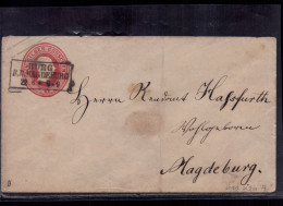 Preussen Ganzsache U11 - Gelaufen Burg Magdeburg - Postal  Stationery