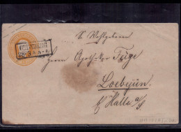 Preussen Ganzsache U13 - Grünberg Nach Löbejün - Postal  Stationery