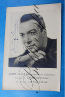 Andre Claveau Patronné Par Malaceine Signature EURO SONG 1958 - Acteurs