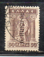 MONK535 - GREECE GRECIA HELLAS NORTH EPIRUS NORD EPIRO 1916 50 Lepta Usato - Epirus & Albanië