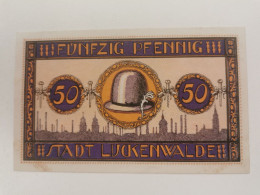 Notgeld, 50 Pfennig Stadt Luckenwalde 1921 - Ohne Zuordnung