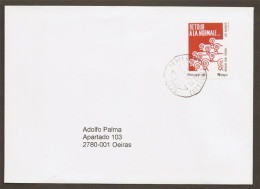 Portugal Lettre Voyagé Timbre Personnalisé Mai 68 Français 2008 Portugal Personalized Stamp Cover 2008 May 68 France - Lettres & Documents