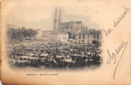 Cholet         49          Les Marchés  ..    Le   Marché Aux Boeufs   - 2  -  Défaut  .  (Voir Scan) - Cholet