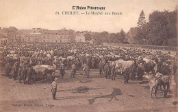 Cholet         49          Les Marchés  ..    Le   Marché Aux Boeufs     N° 61 .  (Voir Scan) - Cholet