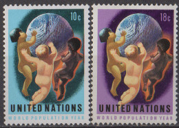 NATIONS UNIES (New York) - Année Mondiale De La Population - Unused Stamps