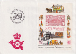 FDC  "Hafnia Kobenhavn"  (Blockfrankatur)        1987 - Cartas & Documentos