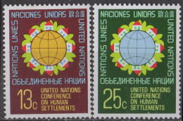 NATIONS UNIES (New York) - Conférence Des Nations Unies Sur L'habitat - Unused Stamps