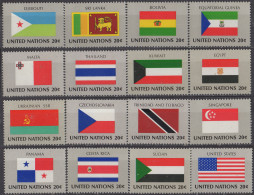 NATIONS UNIES (New York) - Drapeaux 1981 - Neufs