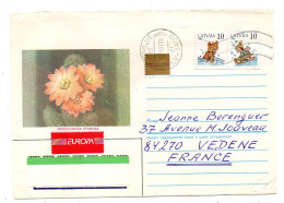 Lettonie---1997 --LIEPAJA  Pour VEDENE --84  (France)-- Timbres Divers Ourson,luge ......cachet - Lettonie