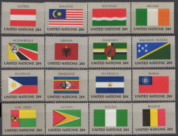 NATIONS UNIES (New York) - Drapeaux 1982 - Neufs