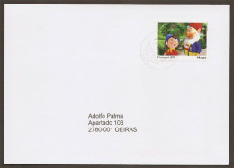 Portugal Lettre Voyagé Timbre Personnalisé Noddy 2009 Portugal Personalized Stamp Postally Used Cover - Briefe U. Dokumente