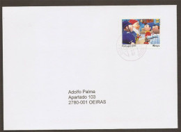 Portugal Lettre Voyagé Timbre Personnalisé Noddy 2009 Portugal Personalized Stamp Postally Used Cover - Briefe U. Dokumente