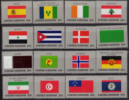 NATIONS UNIES (New York) - Drapeaux 1988 - Neufs