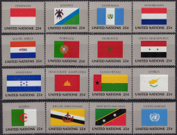 NATIONS UNIES (New York) - Drapeaux 1989 - Neufs