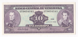 Venezuela 10 Bolivares 1995, N° Q 79654541, UNC - Venezuela