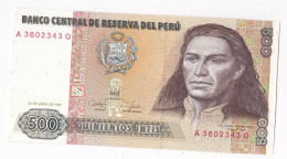 Perou 500 Intis 1987, N° A 3602343 Q, UNC - Peru