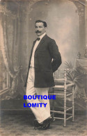 Carte Photo CPA Eugène Fourdachon Photographie  Photographe Abel Bourges - Hommes