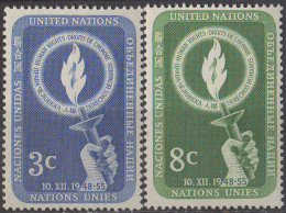 NATIONS UNIES (New York) - Journée Des Droits De L'homme 1955 - Unused Stamps